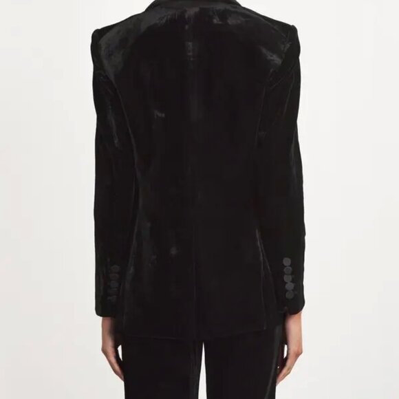 Veronica Beard Ellette Black Velvet Blazer - Picture 2 of 11